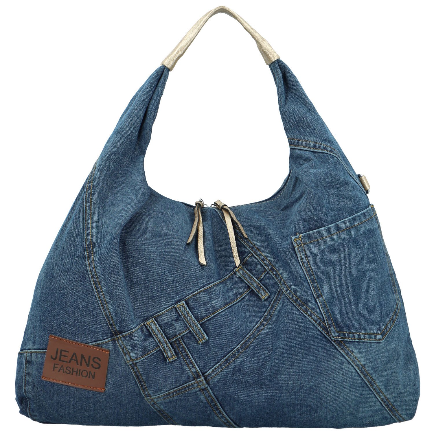 Dámska kabelka cez rameno zlatá - MaxFly Sabine