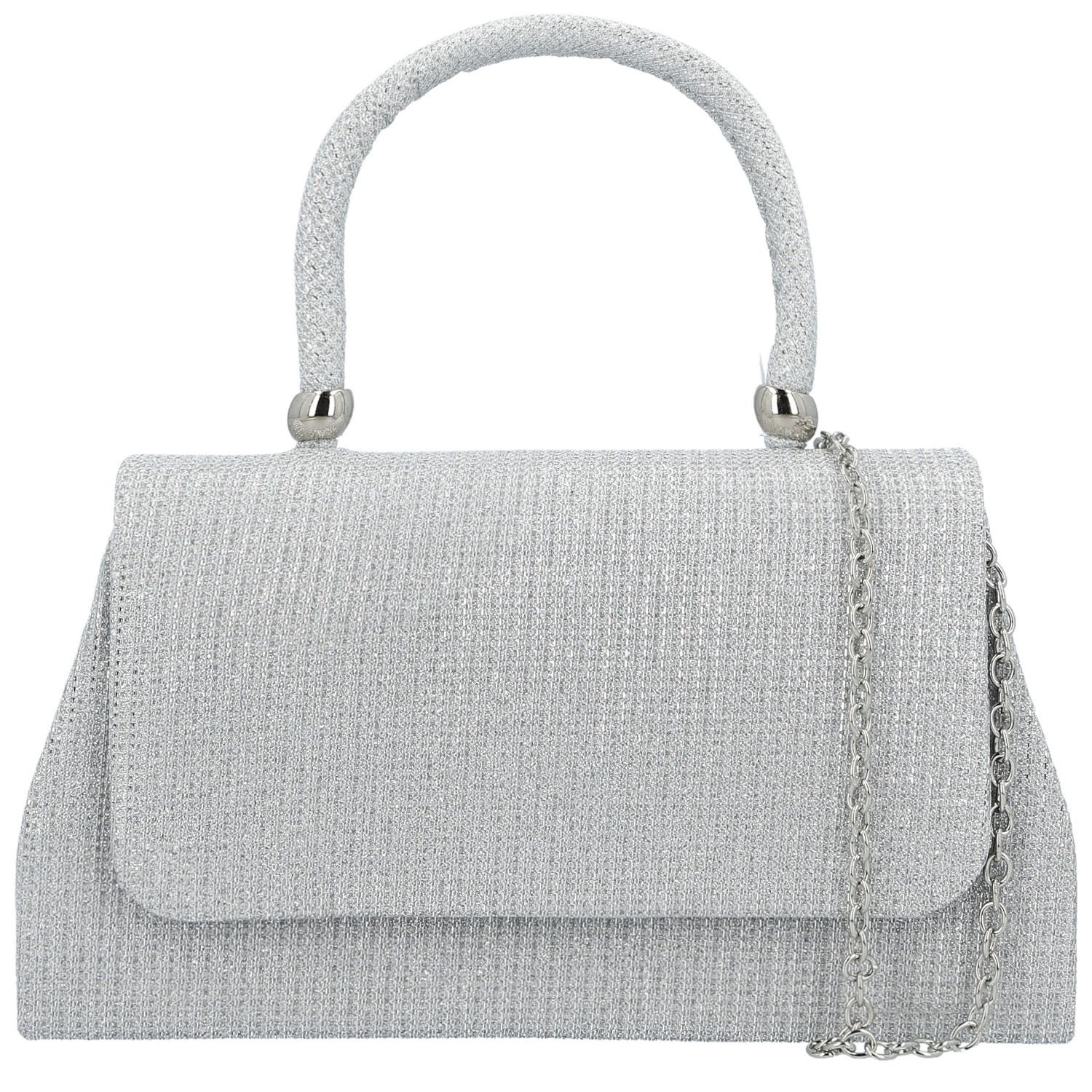 Dámska listová kabelka strieborná - Michelle Moon Sindy