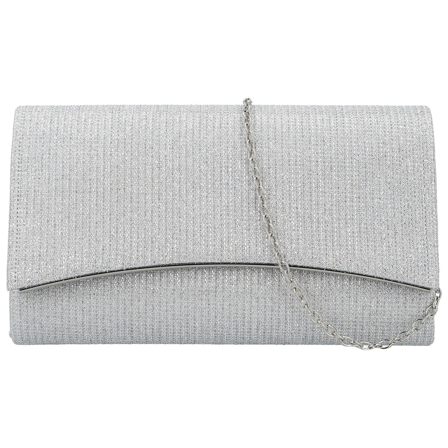 Dámska listová kabelka strieborná - Michelle Moon Asila