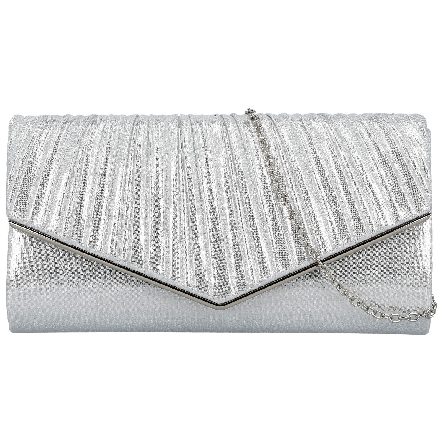 Dámska listová kabelka strieborná - Michelle Moon Ronia