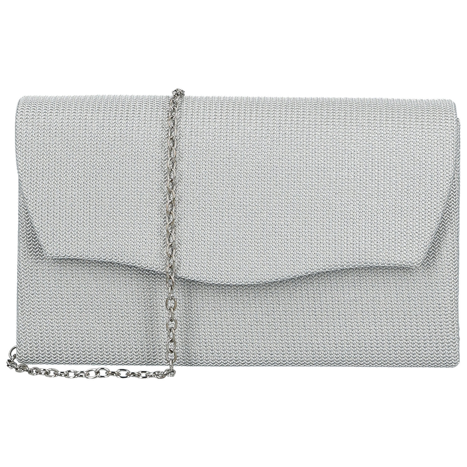 Dámska listová kabelka strieborná - Michelle Moon Altana