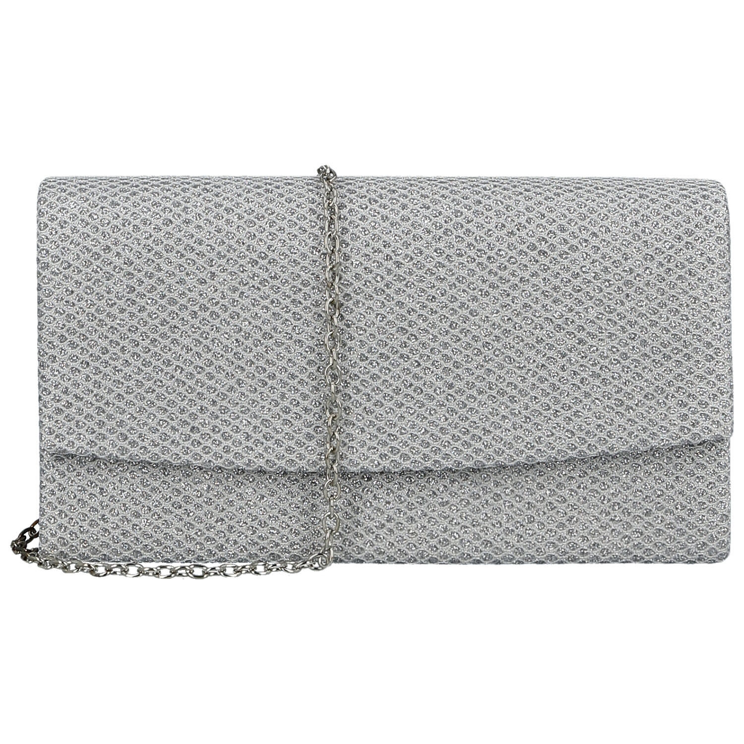 Dámska listová kabelka strieborná - Michelle Moon Sanrine