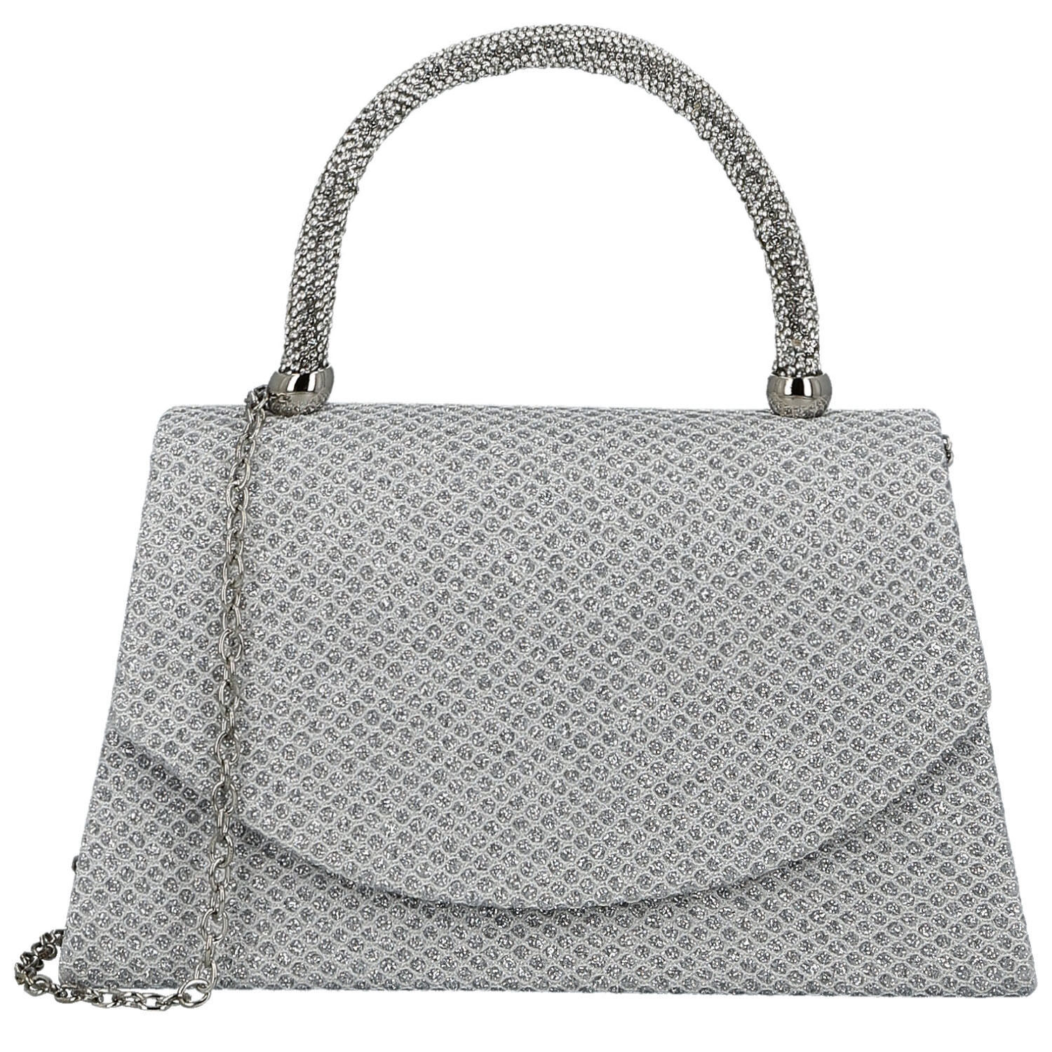 Dámska listová kabelka strieborná - Michelle Moon Petrina