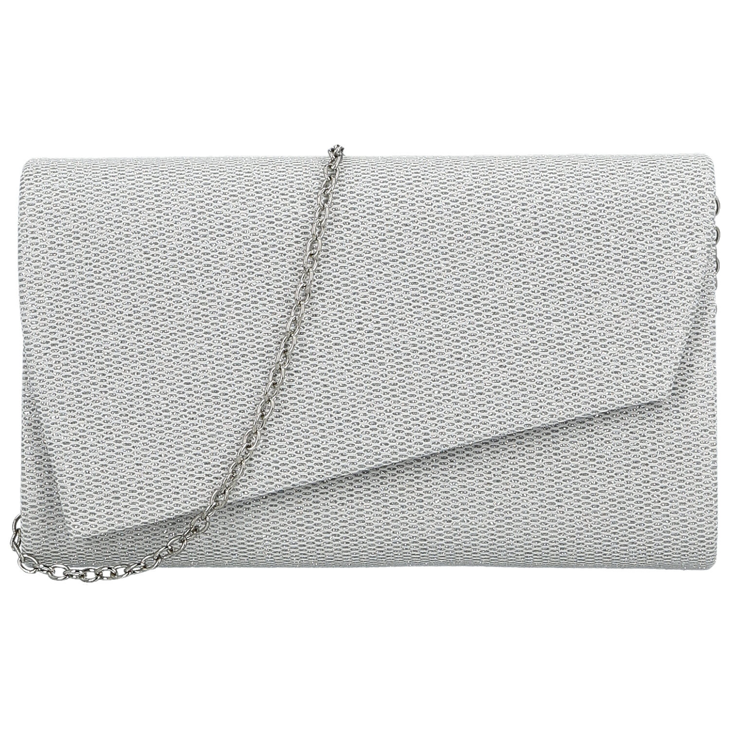 Dámska listová kabelka strieborná - Michelle Moon Keyra