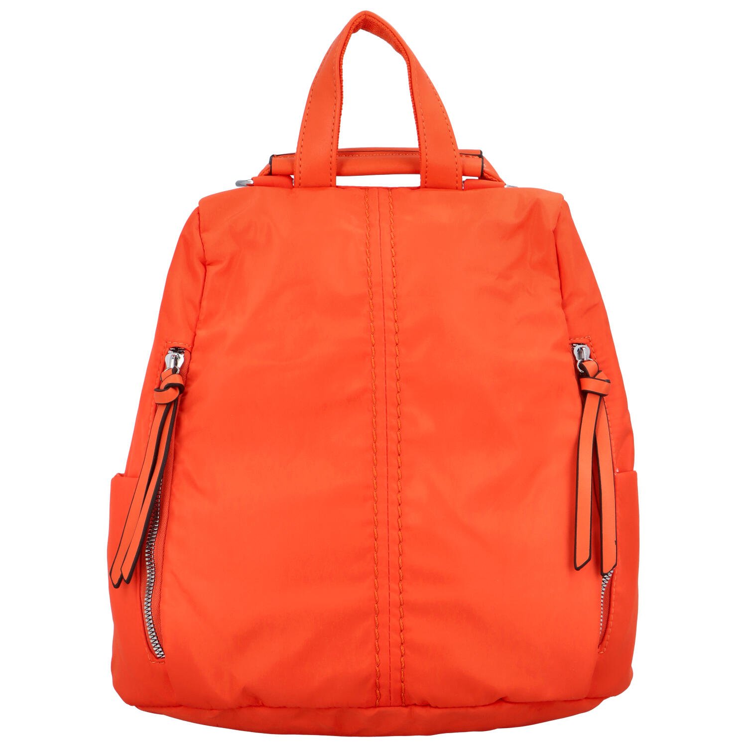 Dámsky látkový batoh kabelka oranžový - Paolo Bags Myrtha