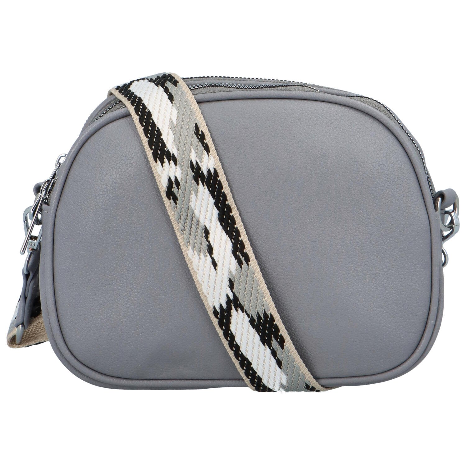 Dámska koženková crossbody šedá - Paolo Bags Millie