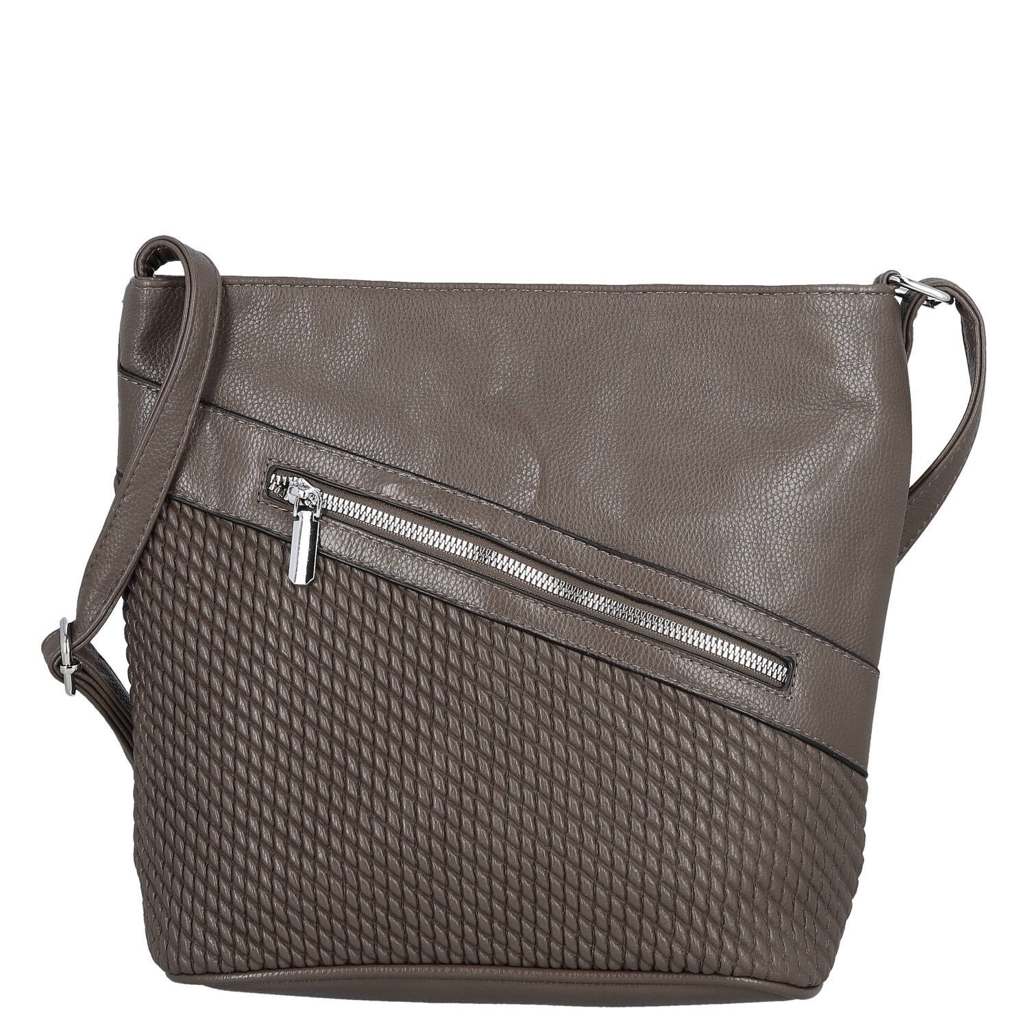 Dámska crossbody kabelka coffee - Firenze Santela