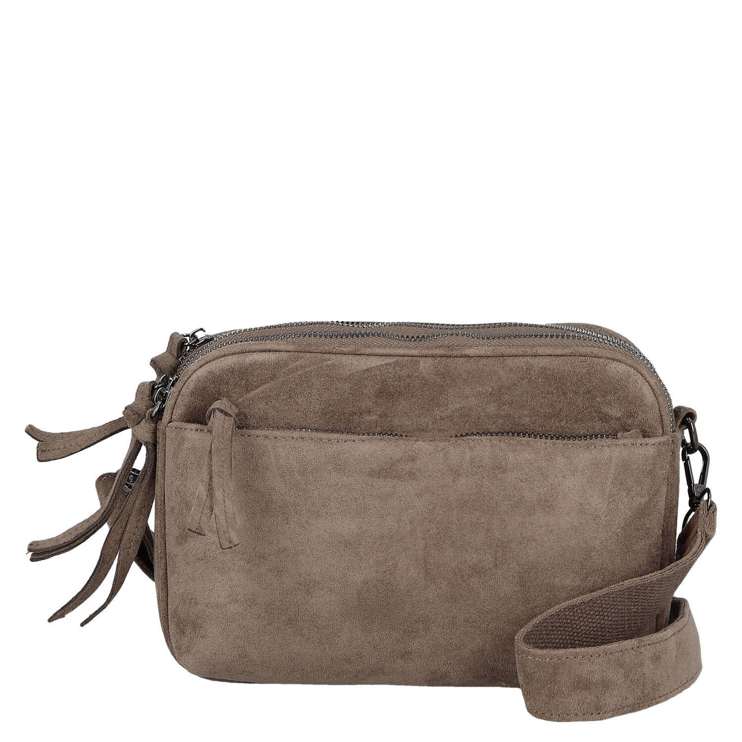 Dámska crossbody kabelka šedobéžová - Paolo bags Dalila