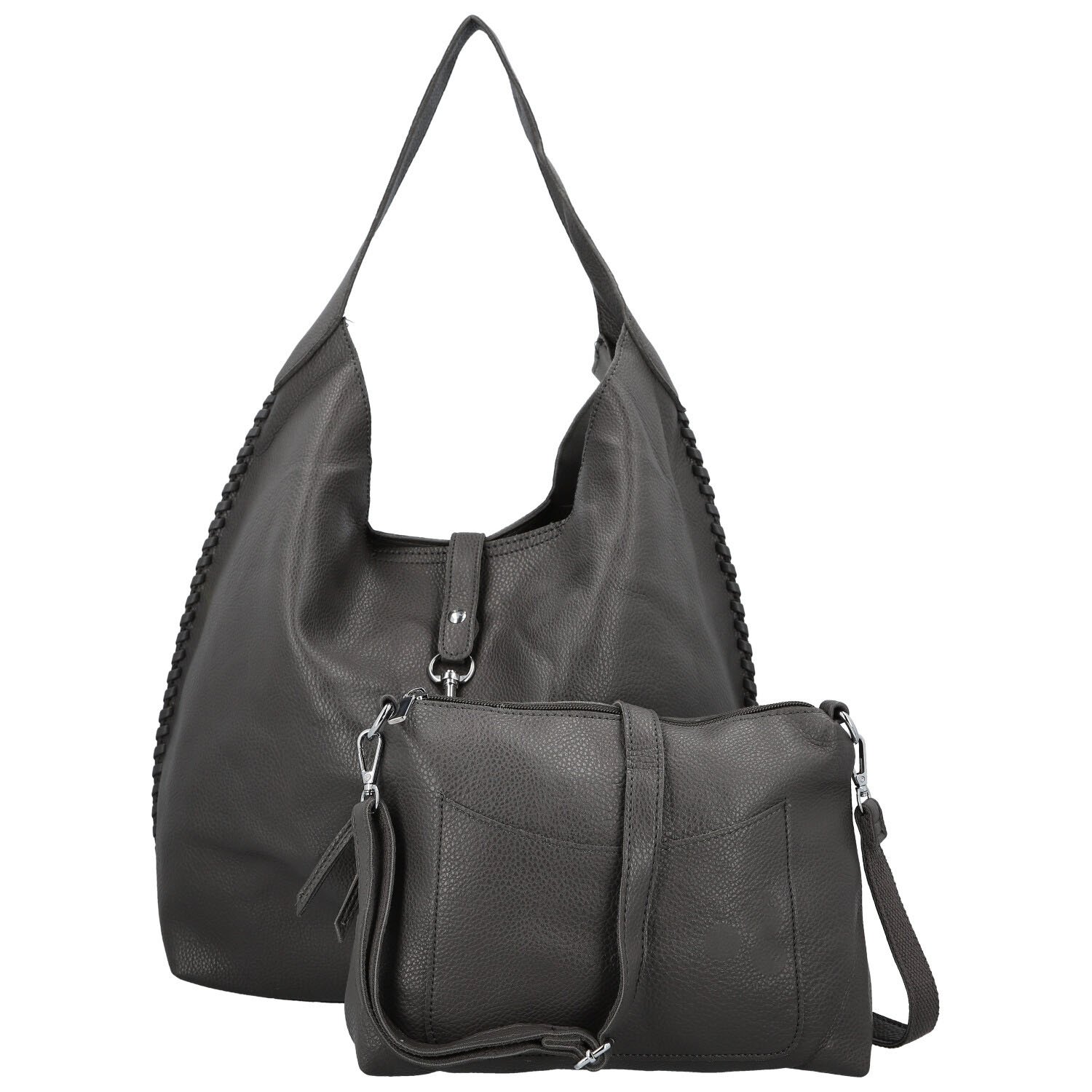 Dámsky set kabeliek tmavo šedý - Paolo bags Lona