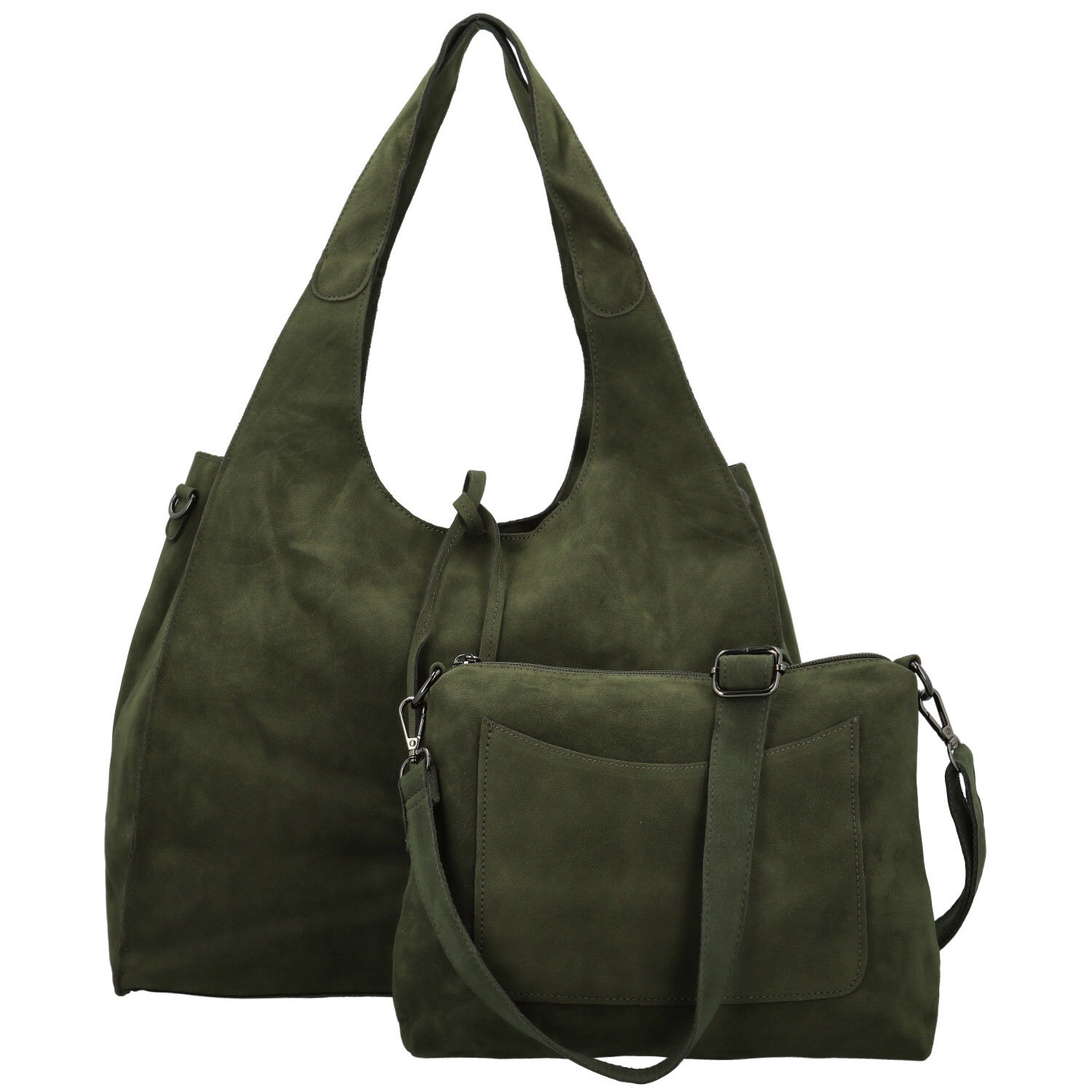 Dámsky set kabeliek tmavo zelený - Paolo bags Sherika