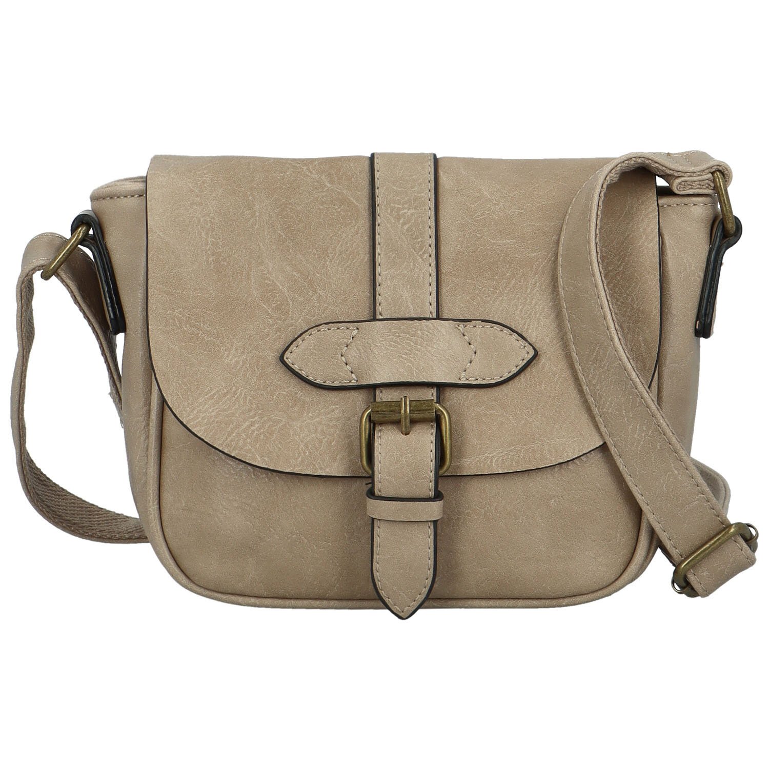 Dámska crossbody kabelka béžová - Paolo bags Safet