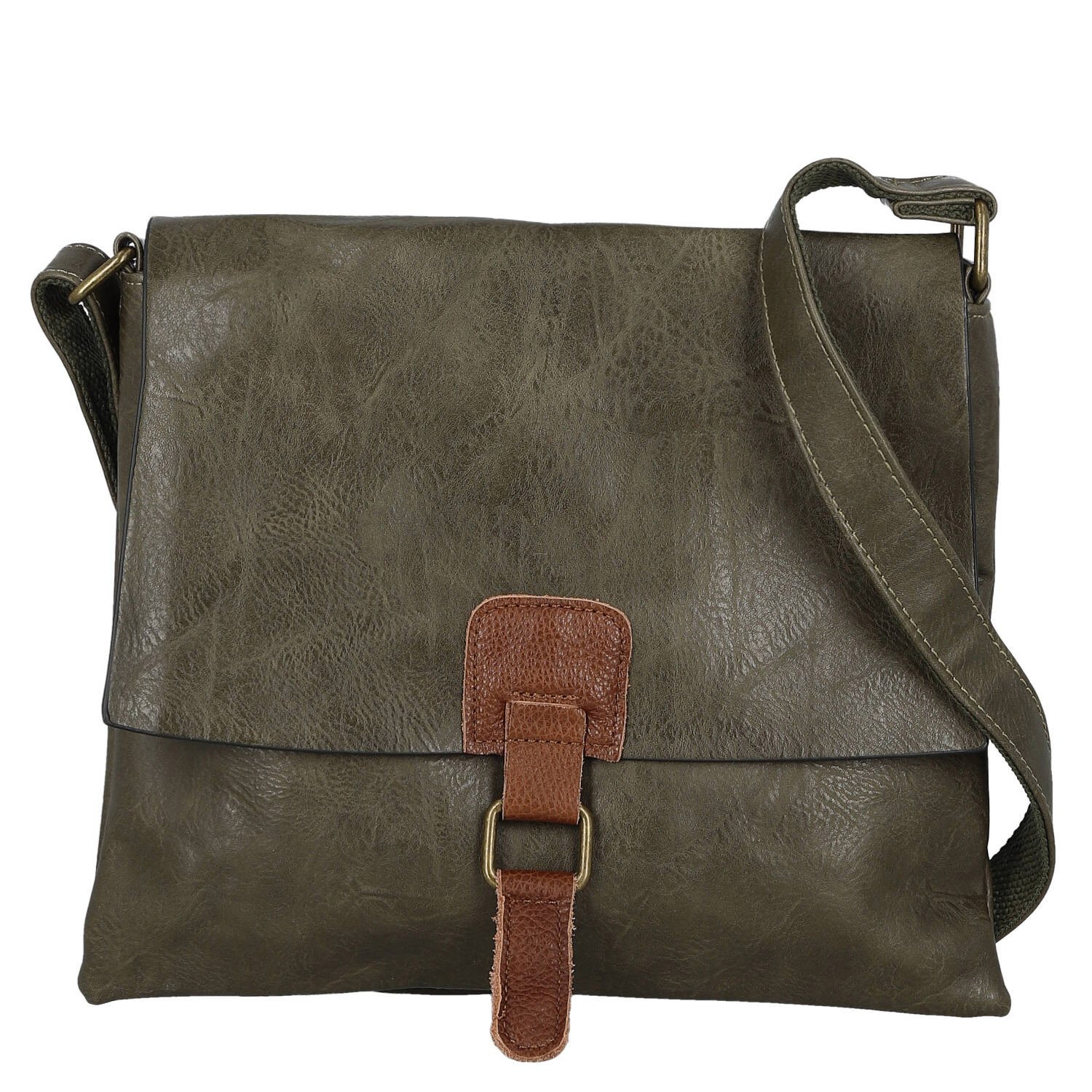 Dámska crossbody kabelka khaki - Paolo bags Valerija