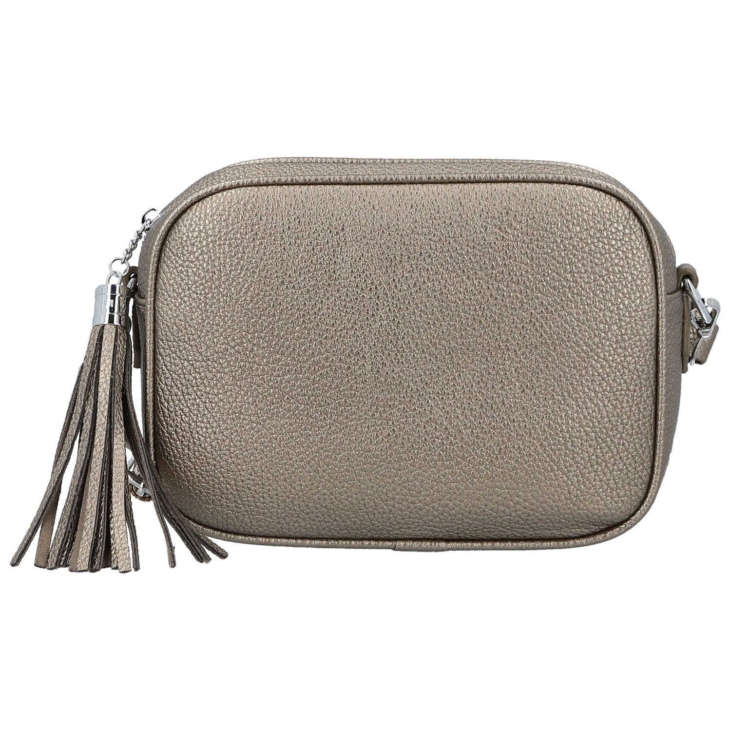 Dámska crossbody kabelka bronzová - Paolo bags Ilana