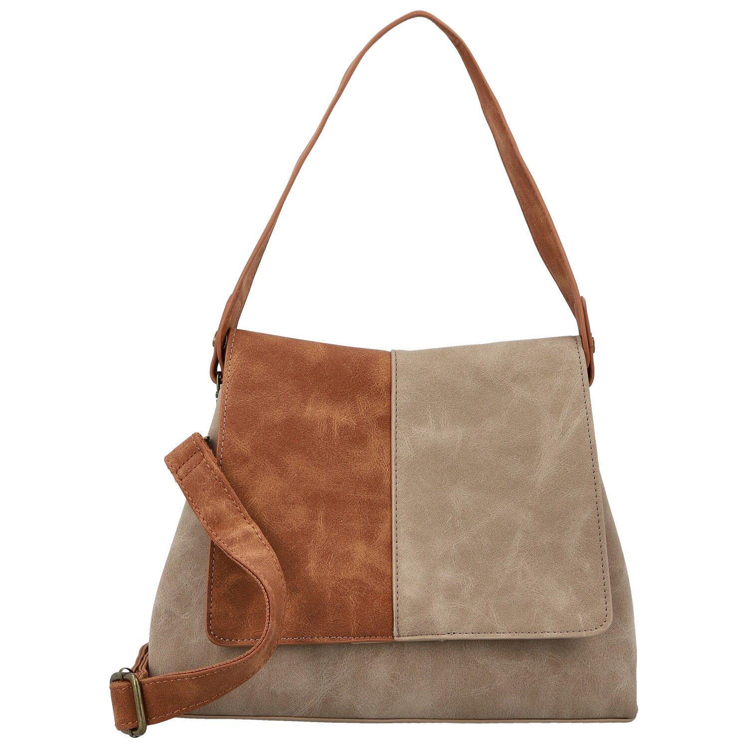 Dámska kabelka cez rameno béžová - Paolo bags Naiara