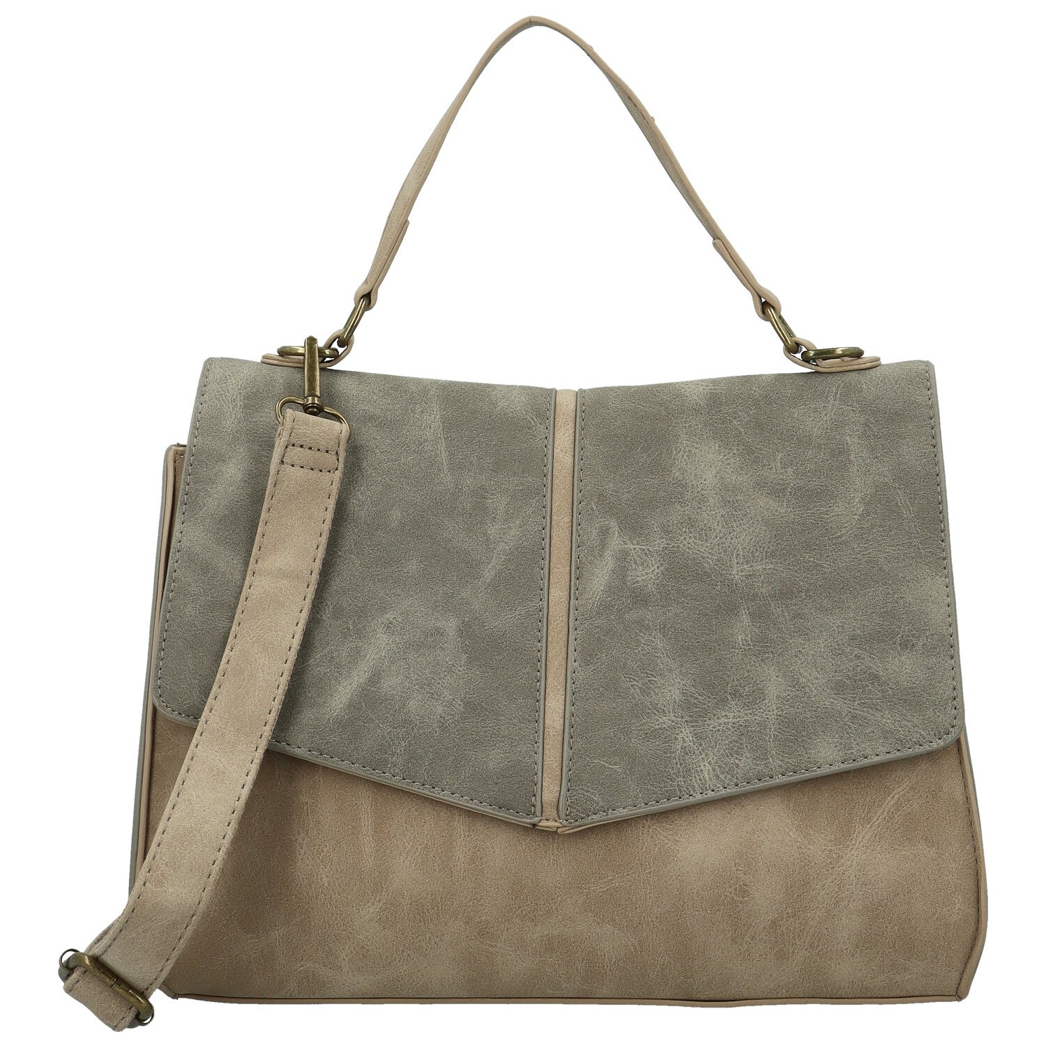 Dámska kabelka do ruky béžovo/sivá - Paolo bags Simwa