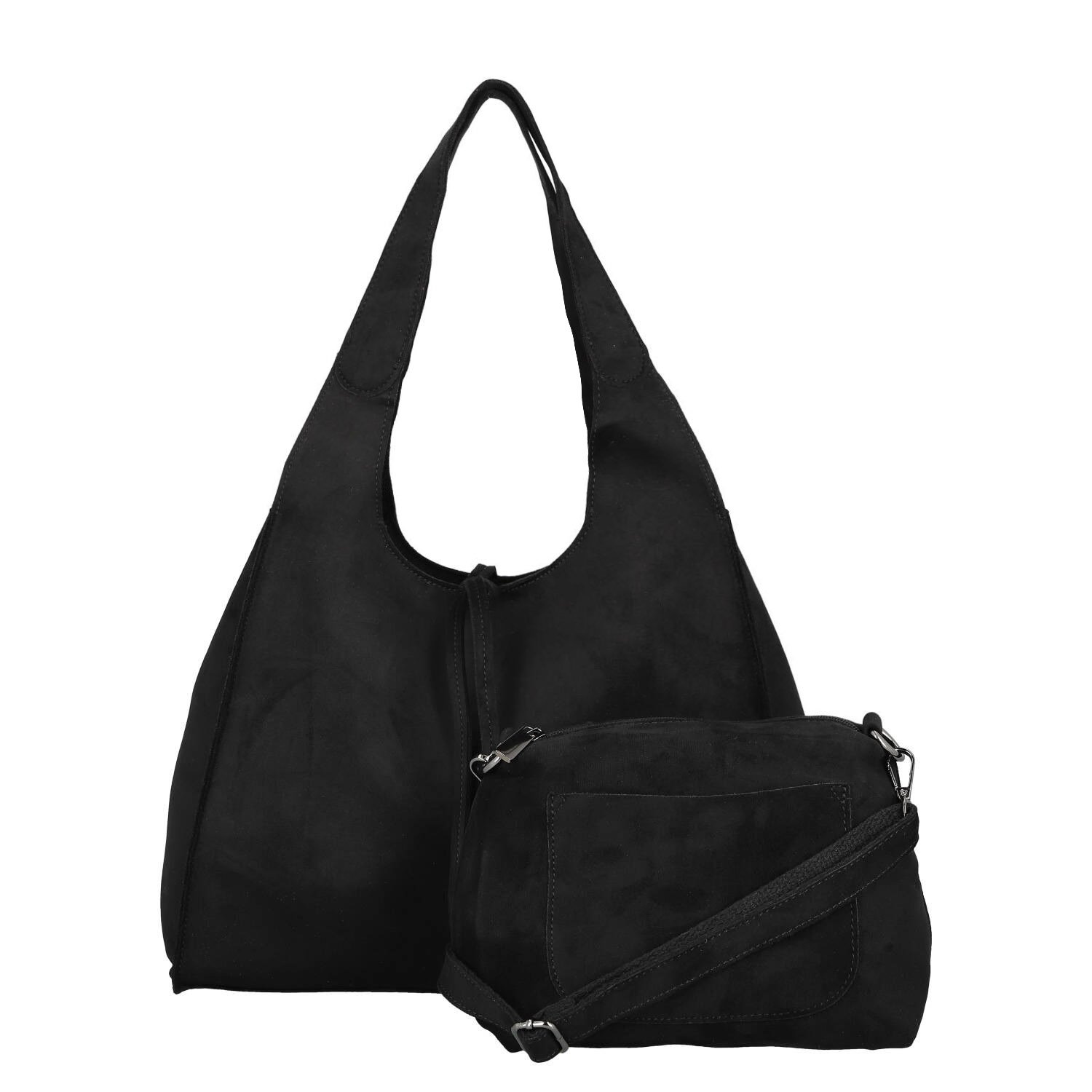 Dámsky set kabeliek čierny - Paolo bags Rissta