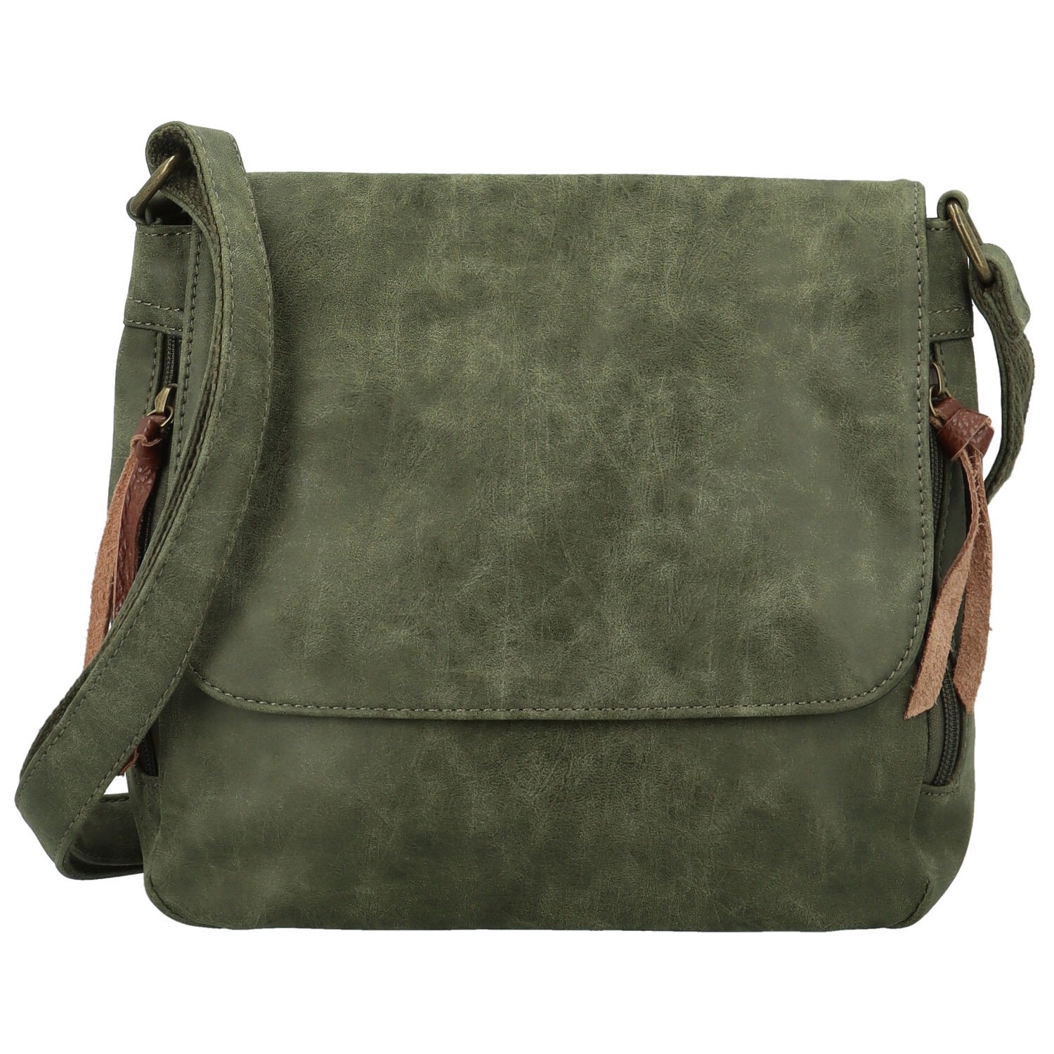 Dámska crossbody kabelka tmavo zelená - Paolo bags Aiden