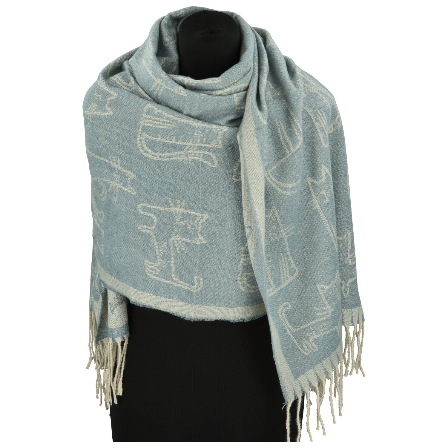 Dámsky šál svetlomodrá - Firenze Casey