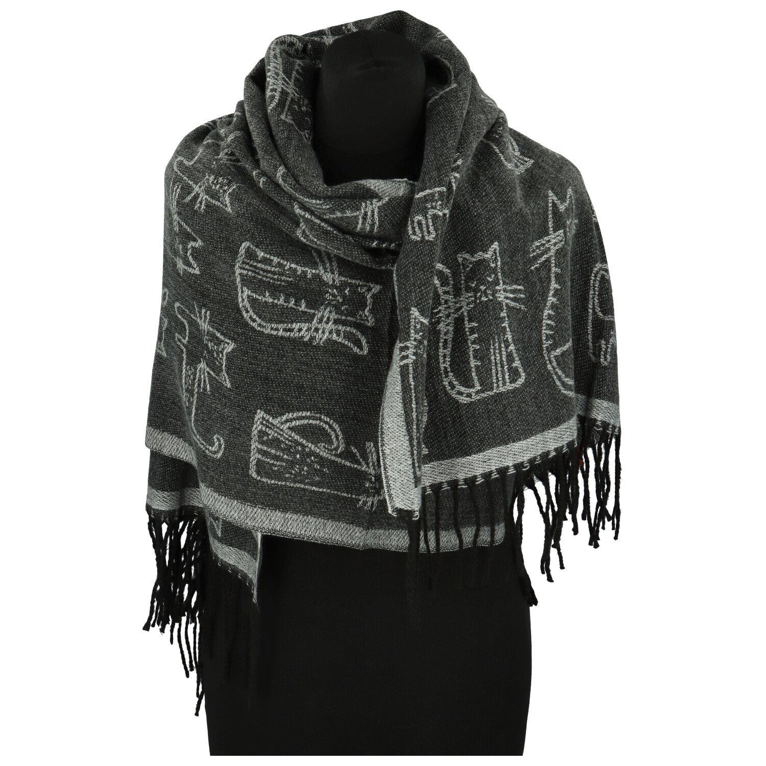 Dámsky šál čierna - Firenze Casey