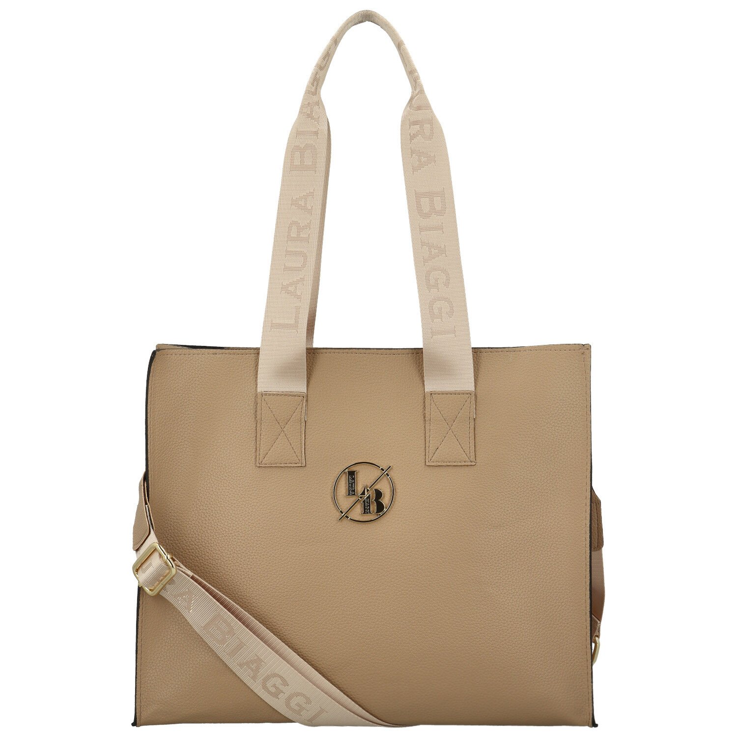 Dámska kabelka cez rameno camel - Laura Biaggi Renata