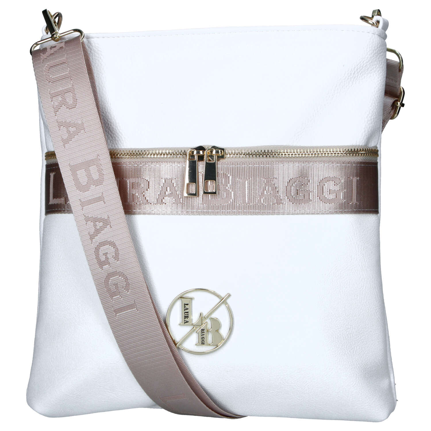 Dámska crossbody kabelka biela - Laura Biaggi Kiasa