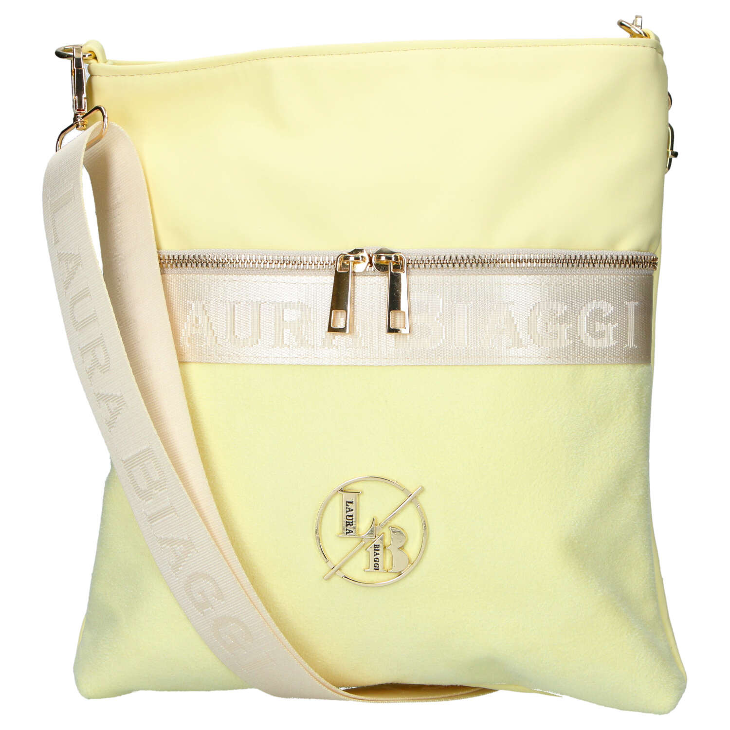 Dámska crossbody kabelka žltá - Laura Biaggi Kiasa