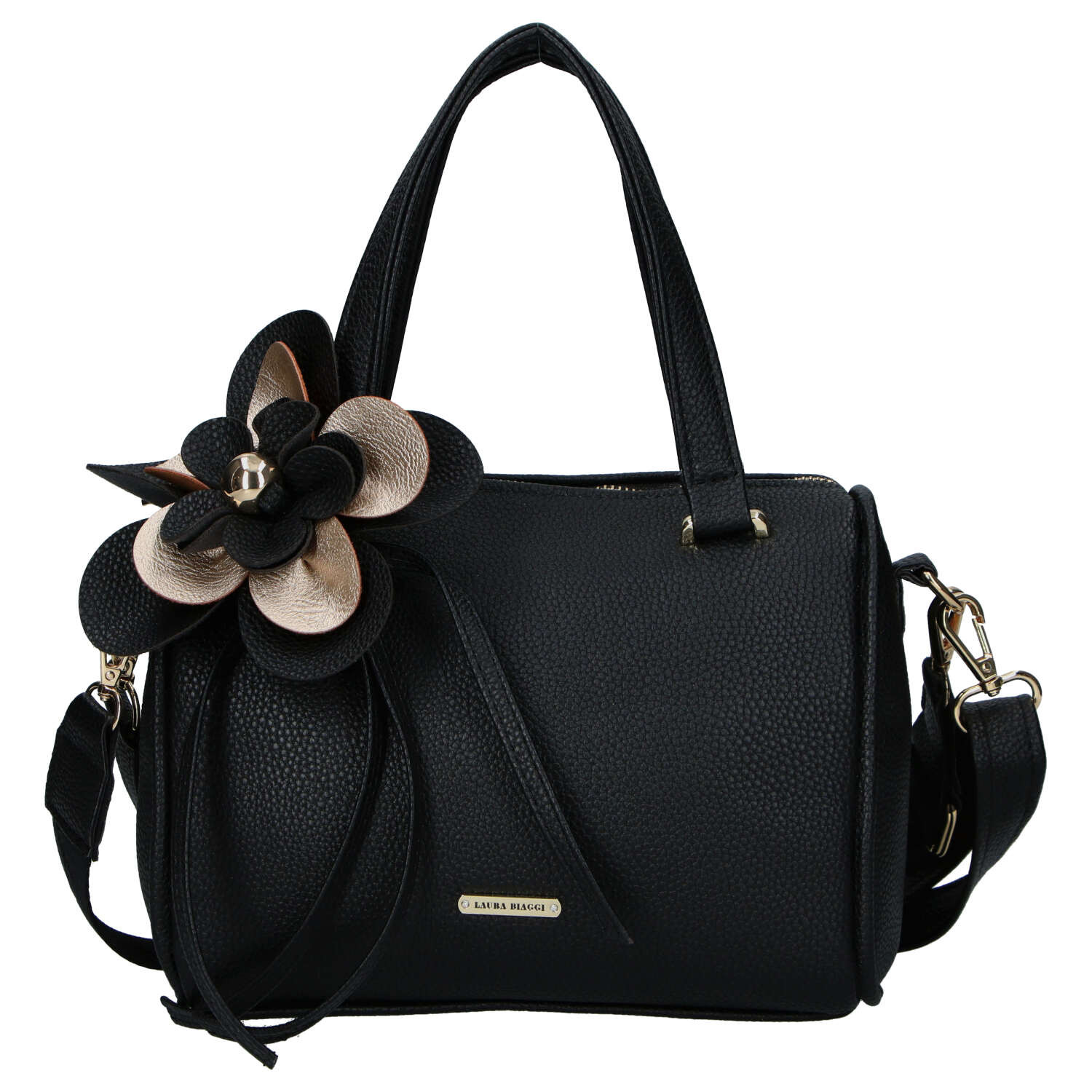 Dámska kabelka do ruky čierna - Laura Biaggi Fiorella