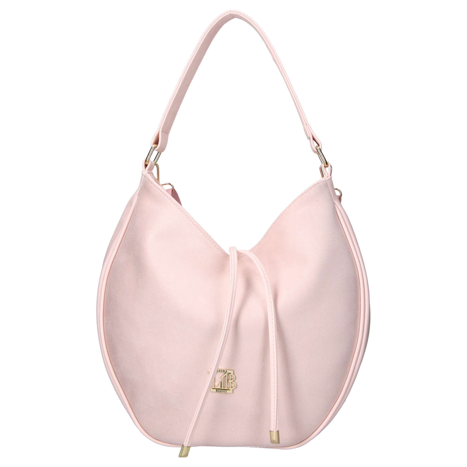 Dámska koženková kabelka cez rameno ružová - Laura Biaggi Elin