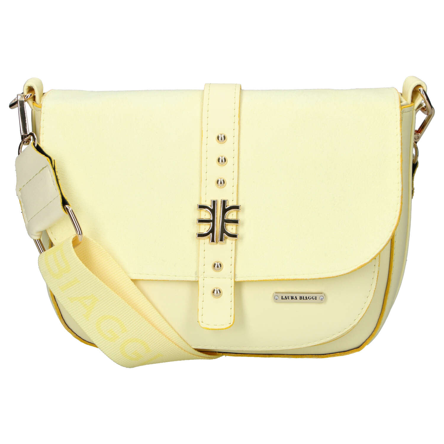 Dámska crossbody kabelka svetlo žltá - Laura Biaggi Gana