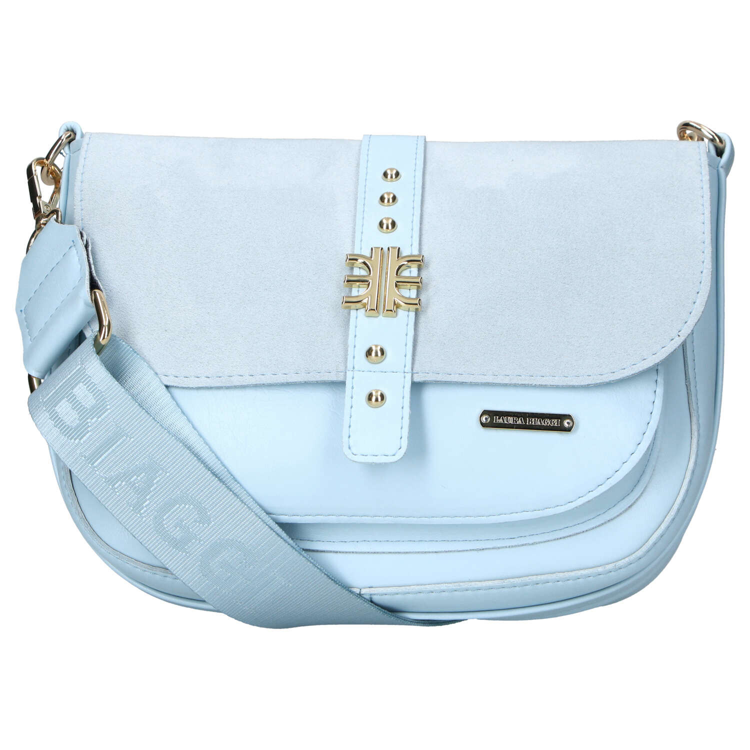 Dámska crossbody kabelka svetlo modrá - Laura Biaggi Gana
