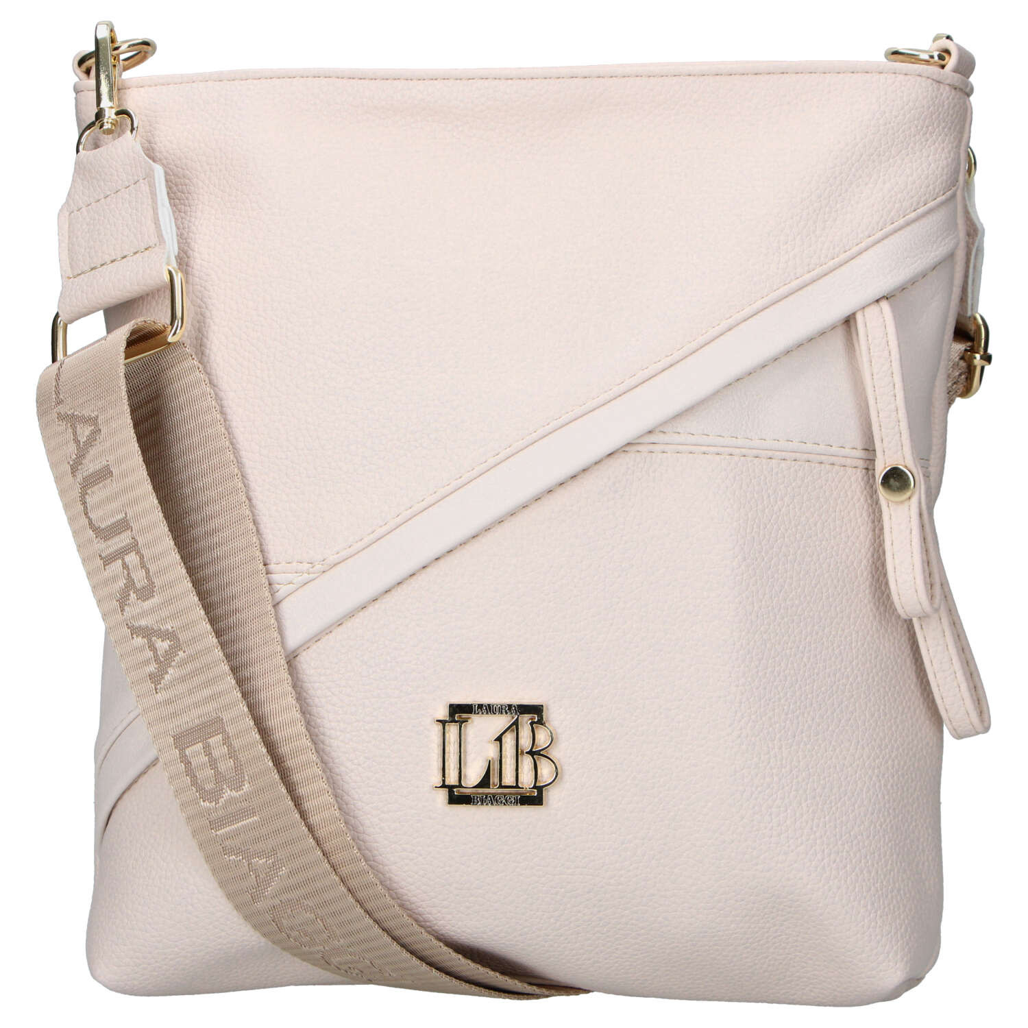 Dámska crossbody kabelka béžová - Laura Biaggi Sherica