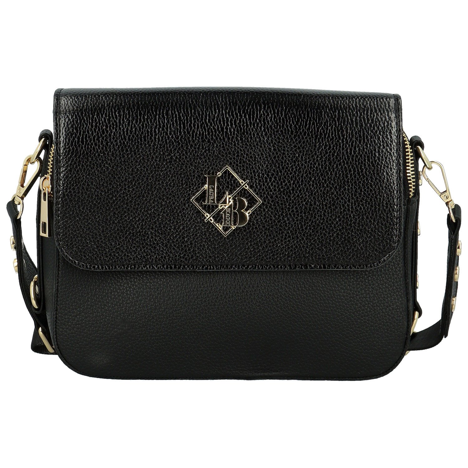 Dámska crossbody kabelka čierna - Laura Biaggi Wiana