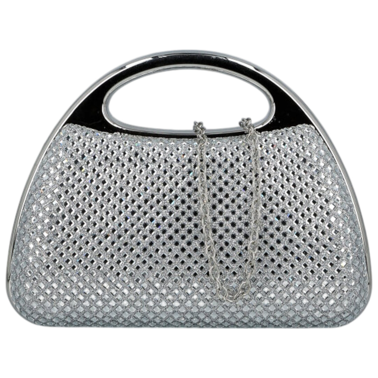 Dámska listová kabelka strieborná - Michelle Moon Fabia