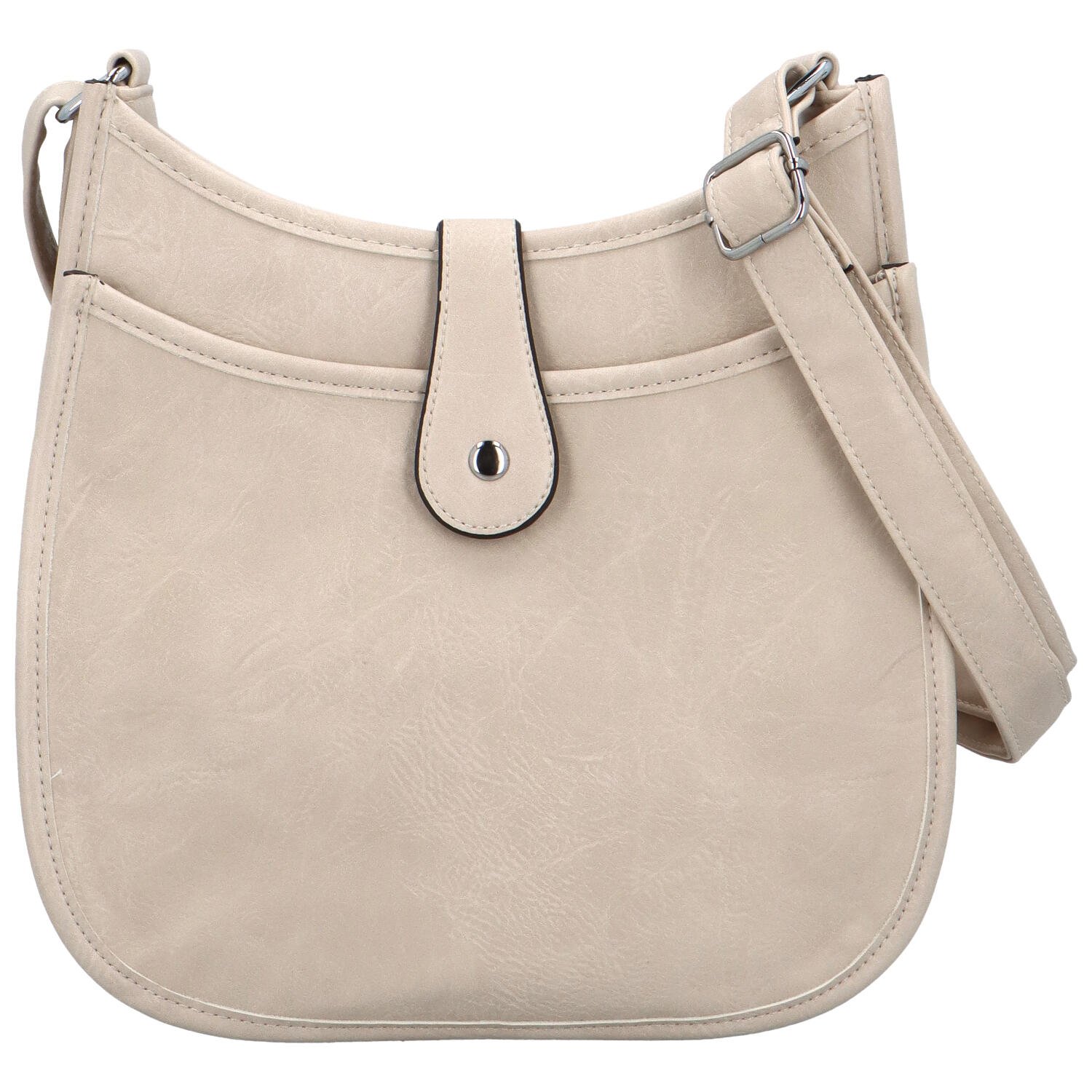 Dámska crossbody kabelka krémová - Firenze Korina