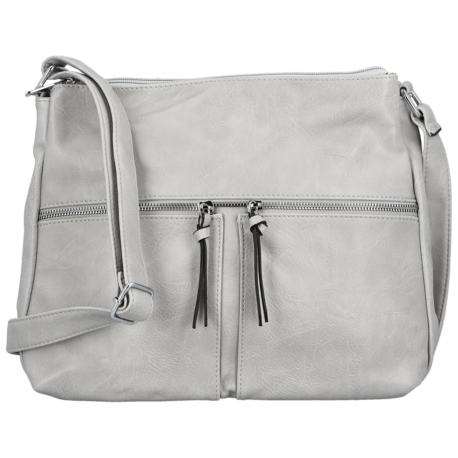 Dámska crossbody kabelka svetlo šedá - Firenze Bessy