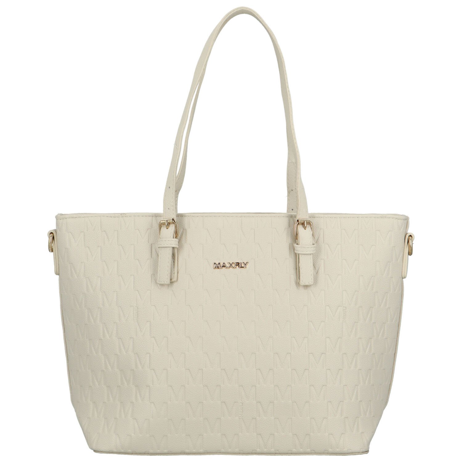 Dámska kabelka cez rameno krémová - MaxFly Percy