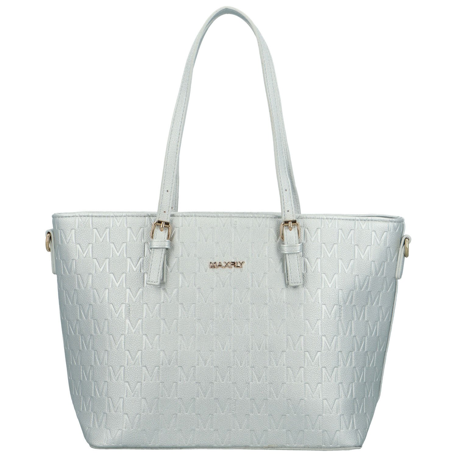 Dámska kabelka cez rameno strieborná - MaxFly Percy