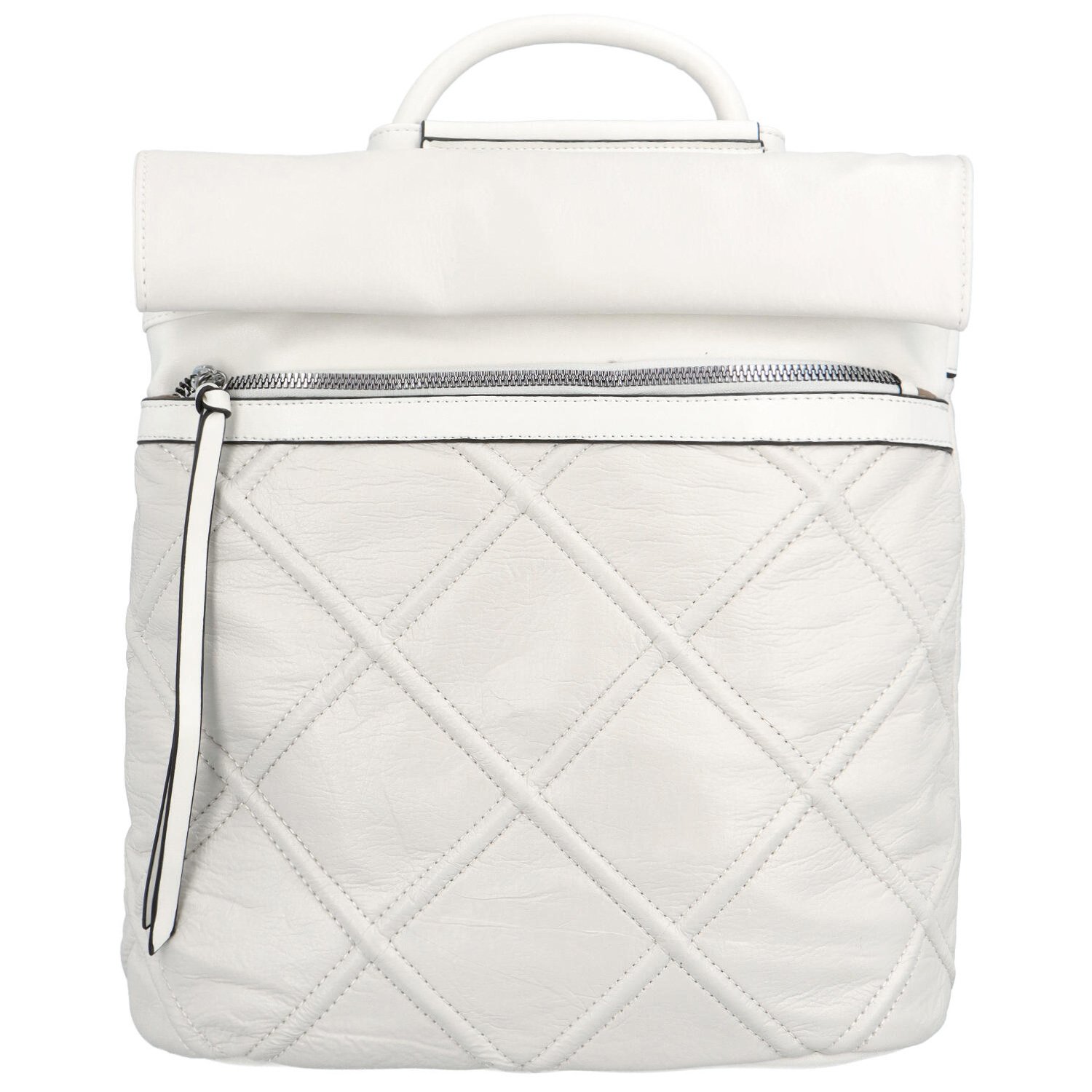 Dámsky mestský batoh kabelka biely - Maria C Exlov