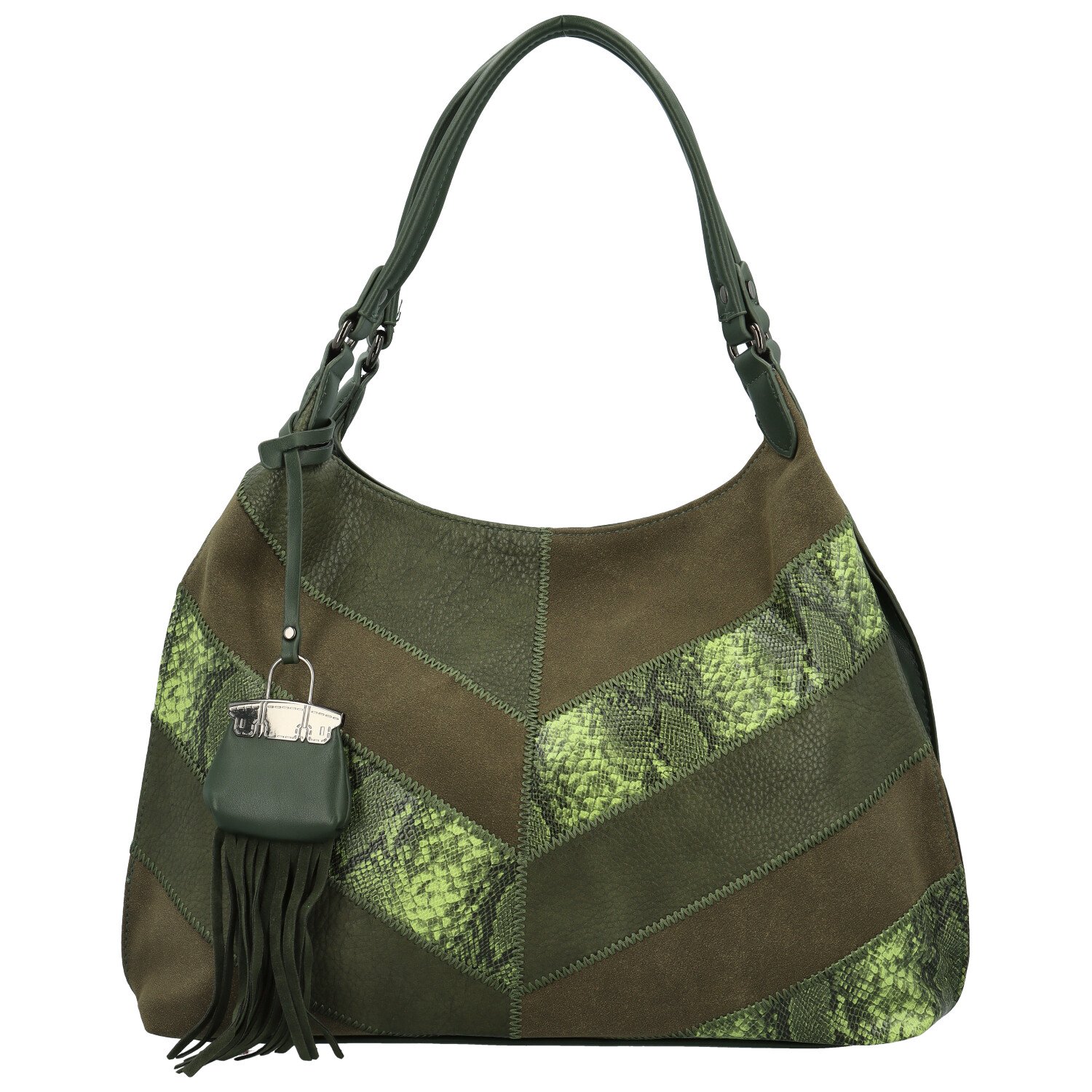 Dámska kabelka cez rameno tmavo zelená - Maria C Dasia