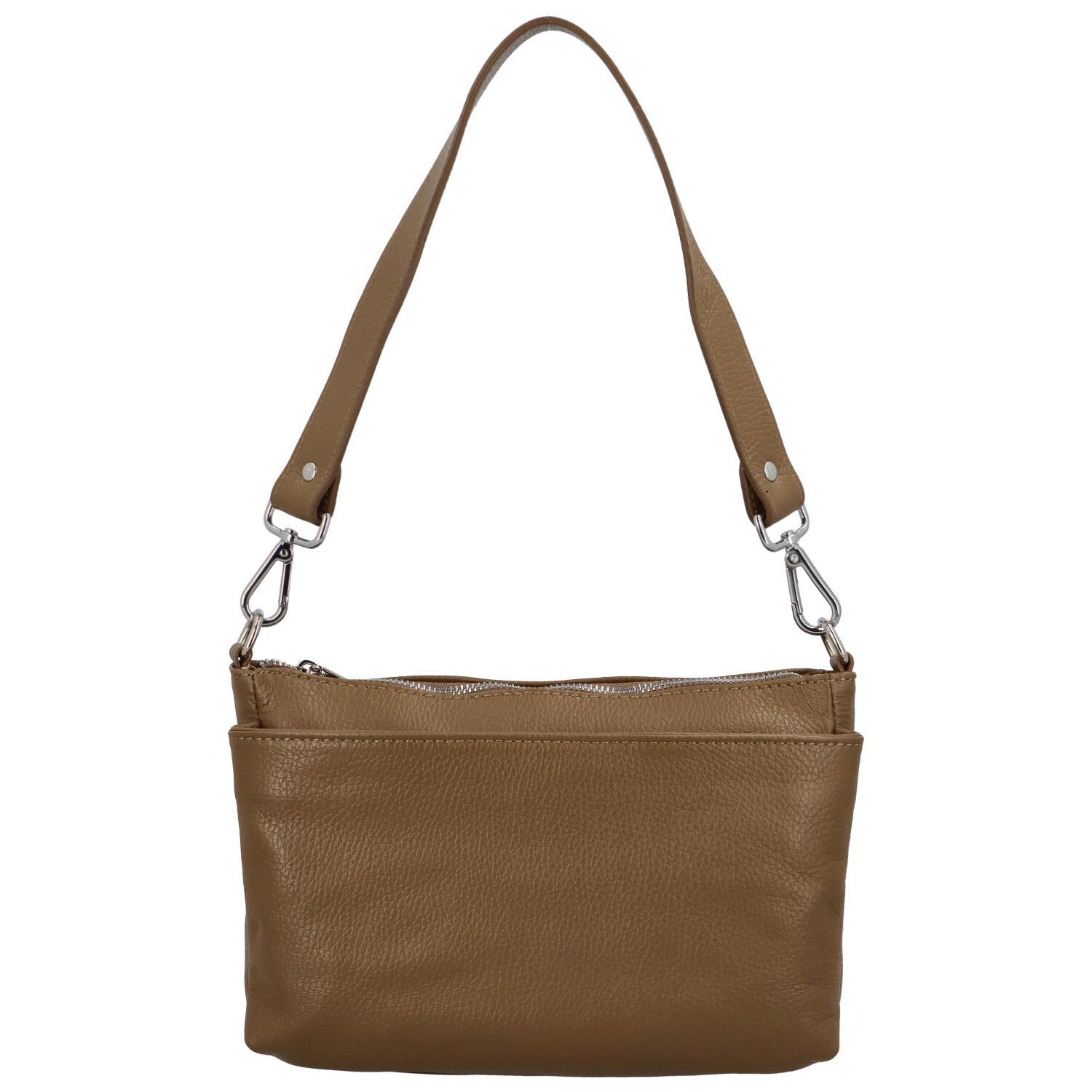 Dámska kožená crossbody khaki - Delami Colette