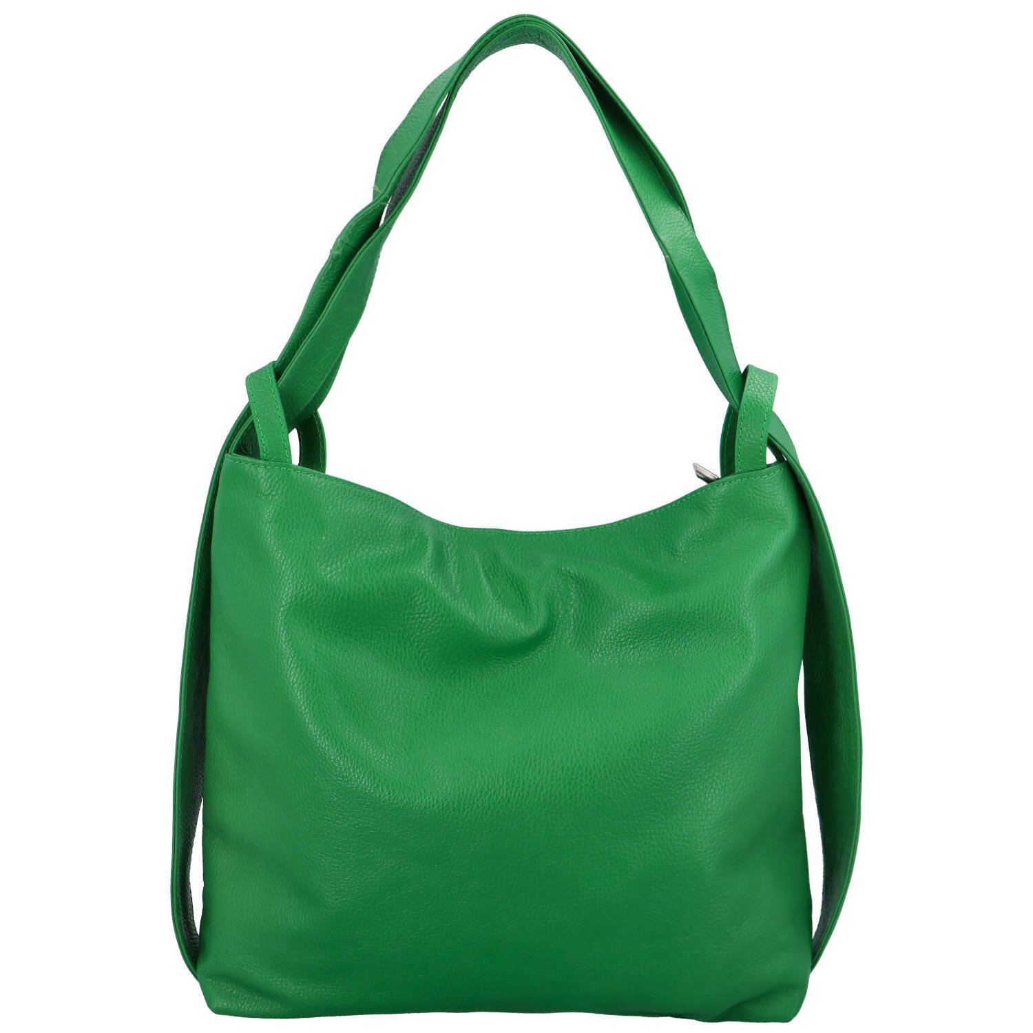 Dámska kožená kabelka cez rameno zelená - ItalY Armáni Medium