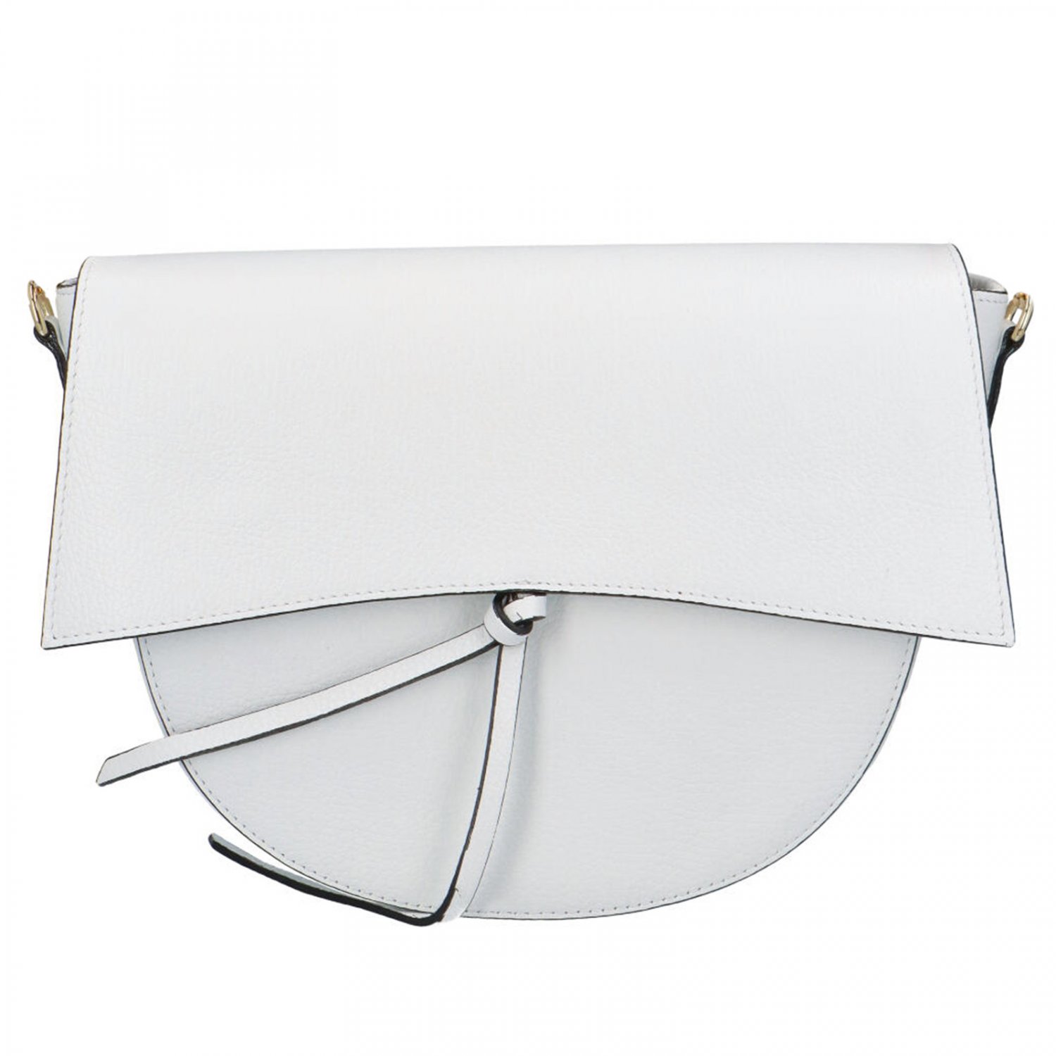 Dámska luxusná kožená kabelka biela - ItalY Mephia