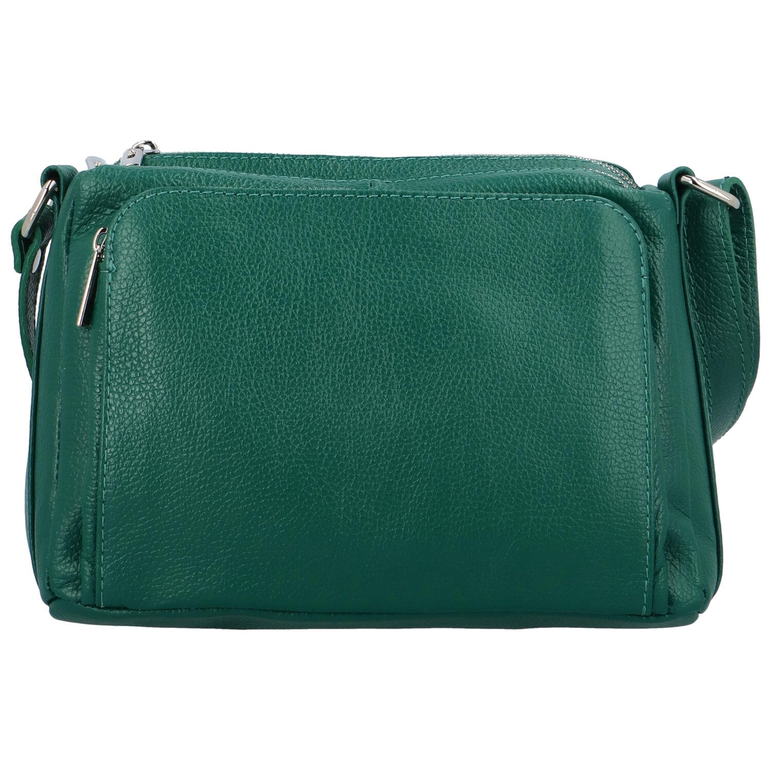 Dámska kožená crossbody kabelka petrolejovozelená - ItalY Bandit