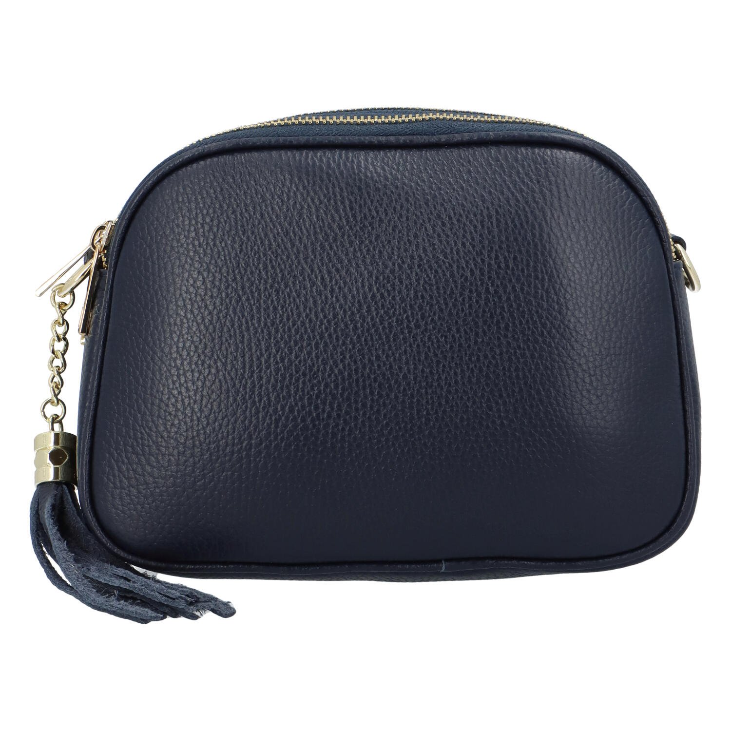 Dámska kožená crossbody kabelka tmavomodrá - ItalY Prianna G
