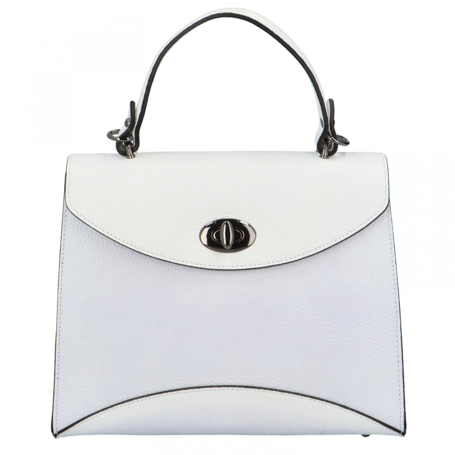 Dámska kožená kabelka do ruky biela - ItalY Sarah