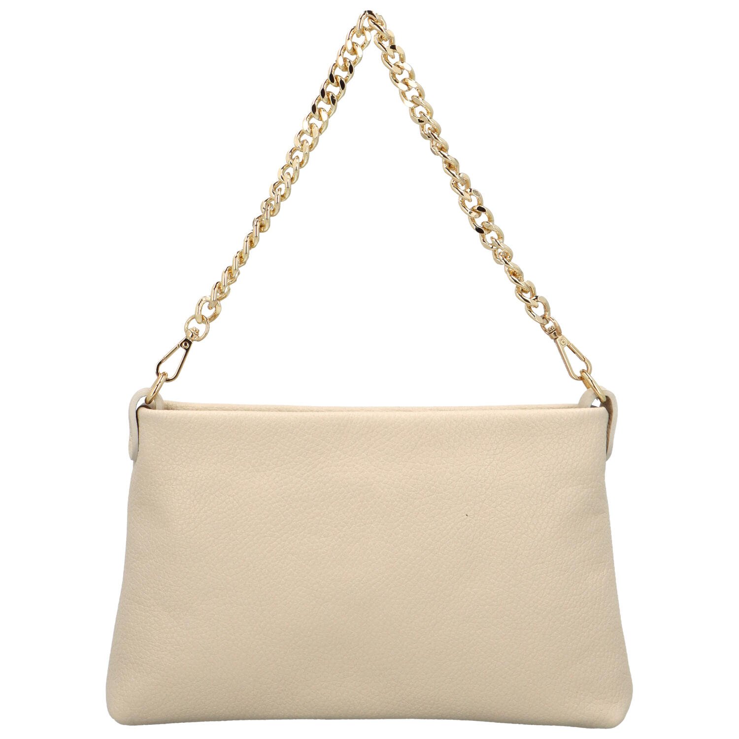 Dámska kožená crossbody kabelka krémová - Delami Madison