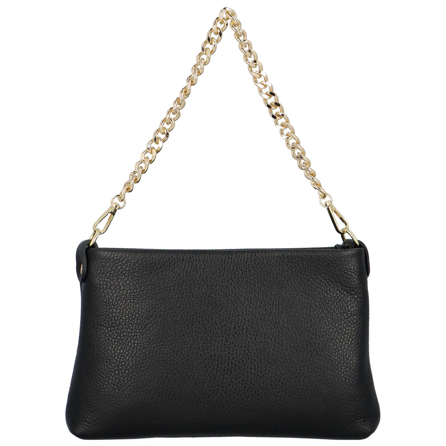 Dámska kožená crossbody kabelka čierna - Delami Madison