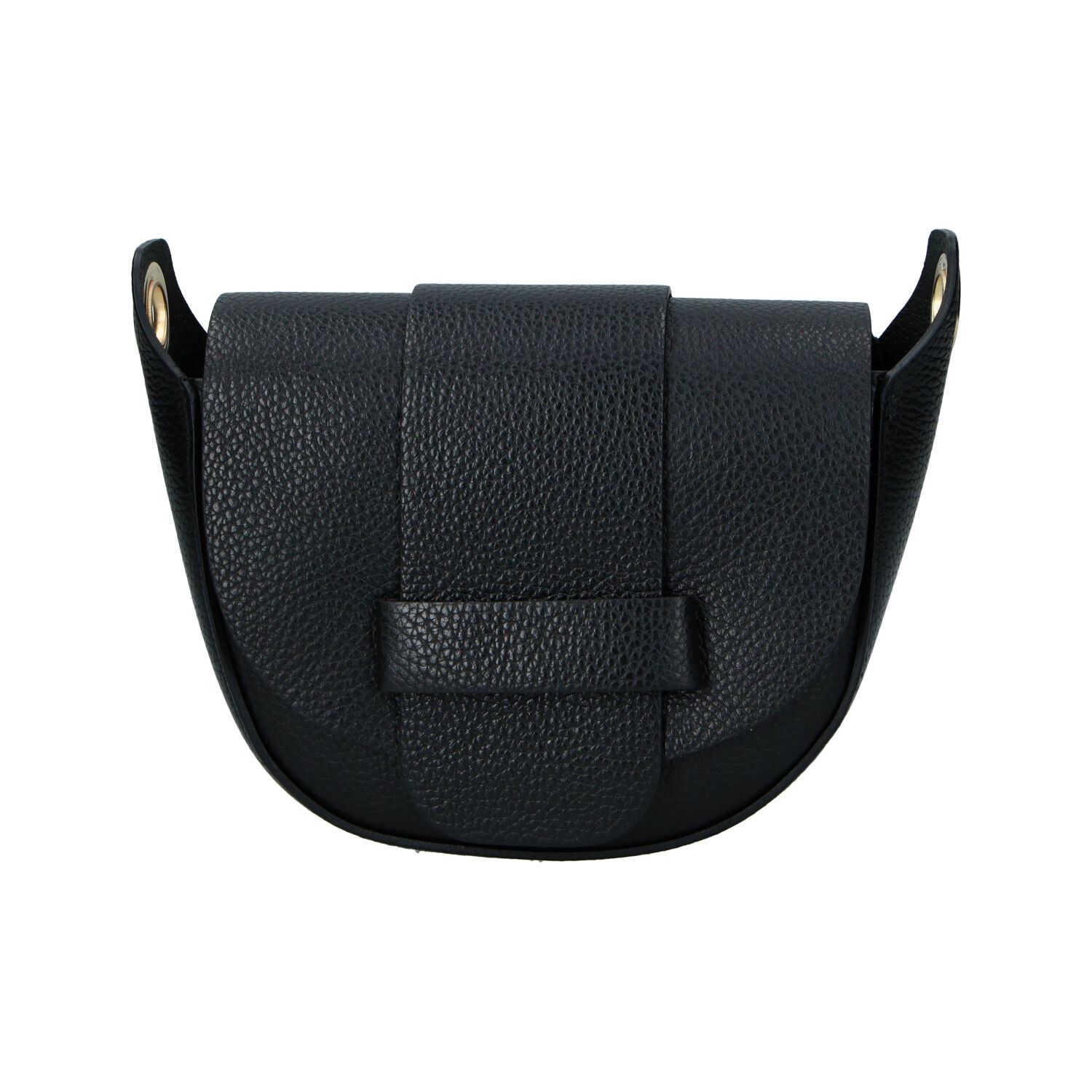 Dámska kožená crossbody kabelka čierna - Delami Vera Pelle Blanca