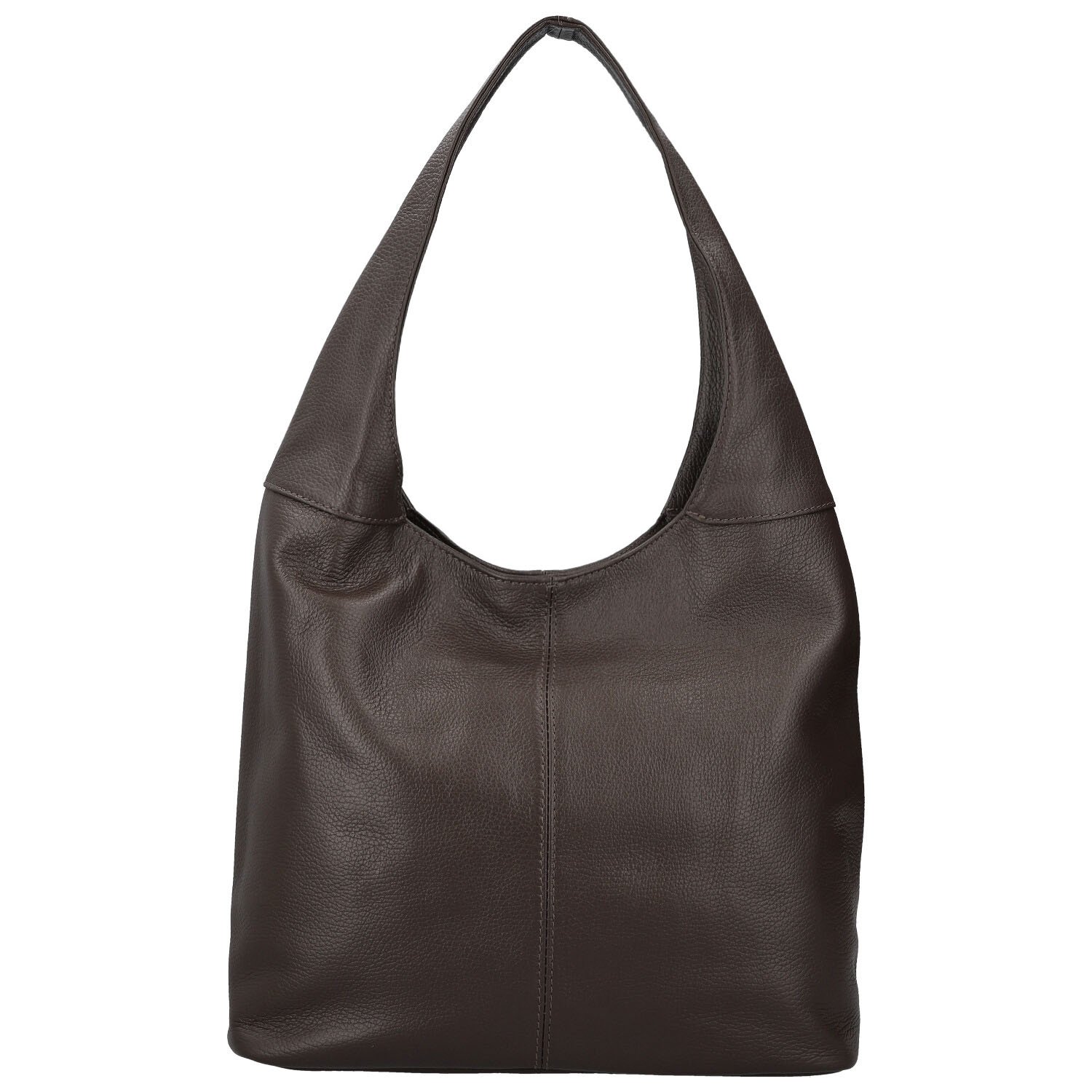 Dámska kožená kabelka cez rameno tmavo hnedá - Delami Vera Pelle SkyFull