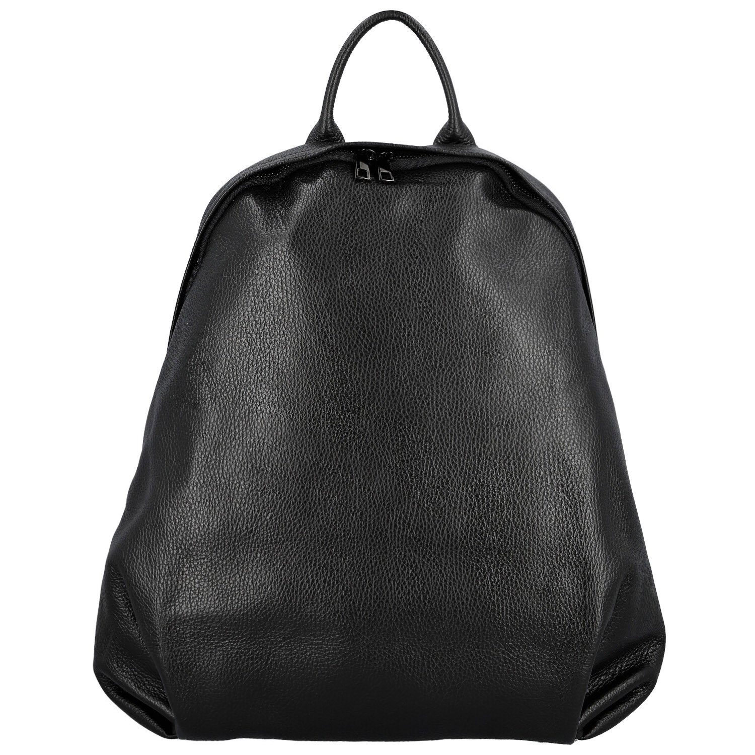 Dámsky kožený batoh čierny - Delami Vera Pelle Ricardo